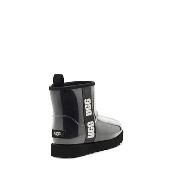 NEW UGG Classic Clear Mini II Boots Black Big Kid Size 6Y – 1112386K - Picture 4 of 7